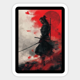 Samurai Red Sticker